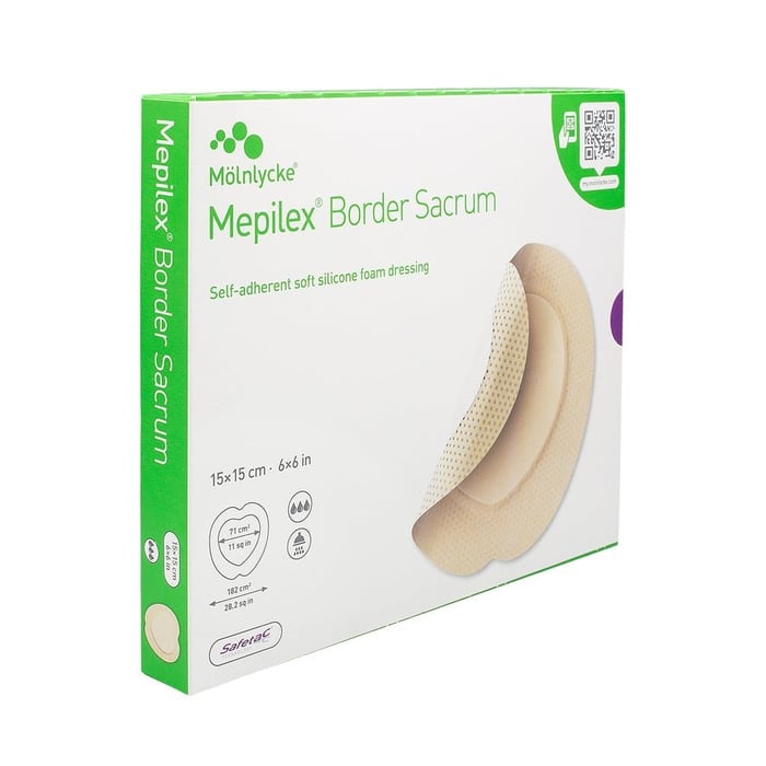 Mepilex Border Sacrum Schaumverb.15x15 cm steril