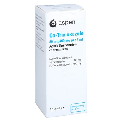 Co-Trimoxazole 80 mg/400 mg per 5 ml Adult Susp.UK