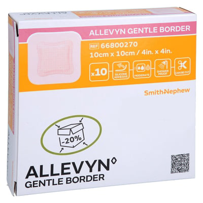 Allevyn Gentle Border 10x10 cm Schaumverband CC Pharma Produktbild 1