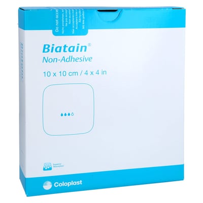 Biatain Schaumverband 10x10 cm nicht haftend CC Pharma