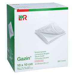 Gazin Mullkomp.10x10 cm steril 8fach EurimPharm