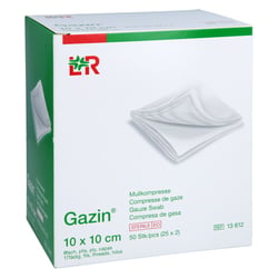 Gazin Mullkompresse 10x10 cm steril 8fach Eurimpharm