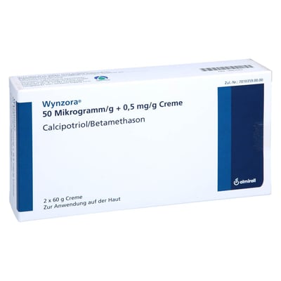 Wynzora 50 Mikrogramm/g + 0.5 mg/g Creme