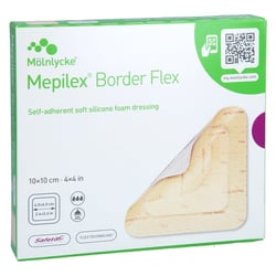 Mepilex Border Flex Schaumverband haftend 10x10 cm Avitamed
