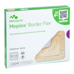 Mepilex Border Flex Schaumverband haftend 7,5x7,5 cm Avitamed Produktbild 1