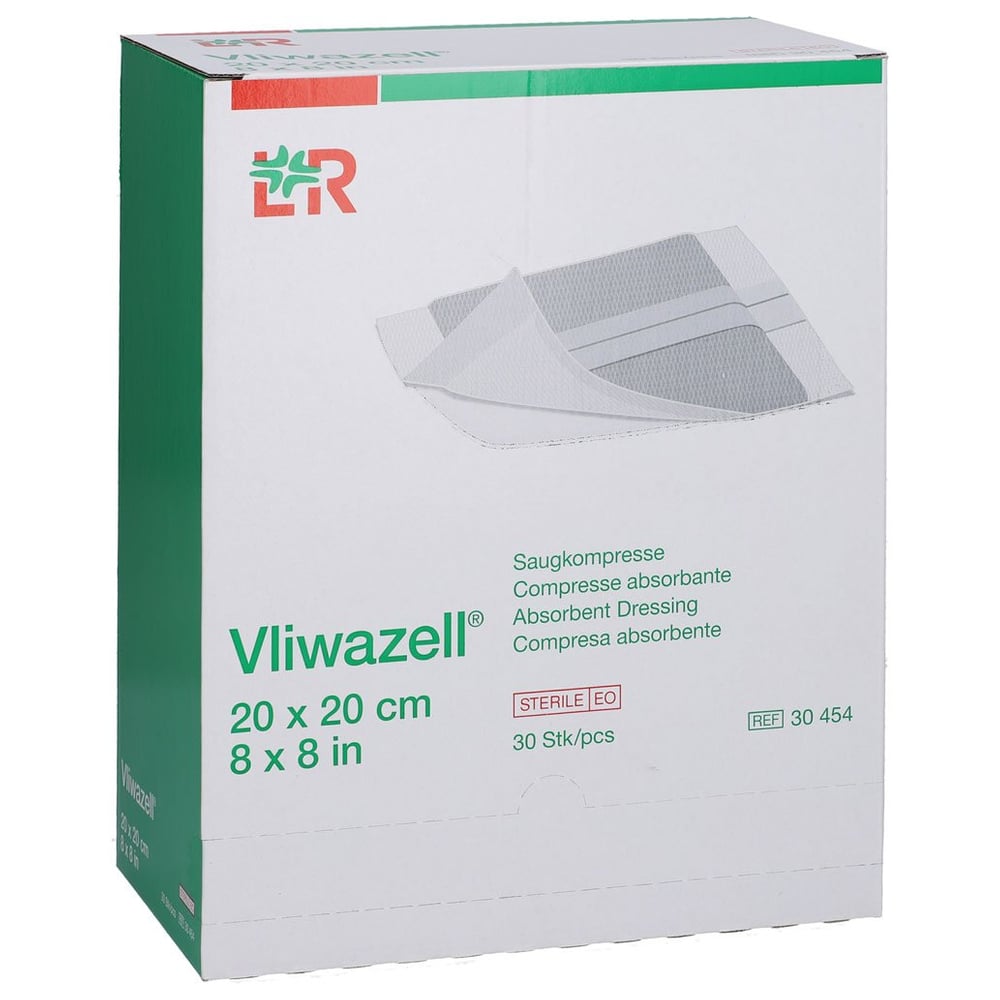 Vliwazell Saugkompressen steril 20x20 cm