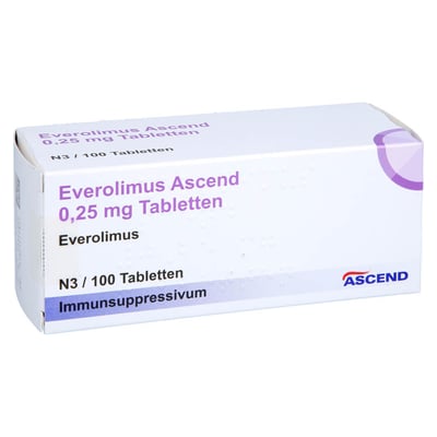 Everolimus Ascend 0,25 mg