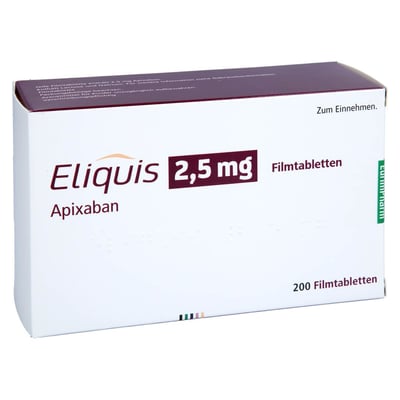 Eliquis 2,5 mg Produktbild 1
