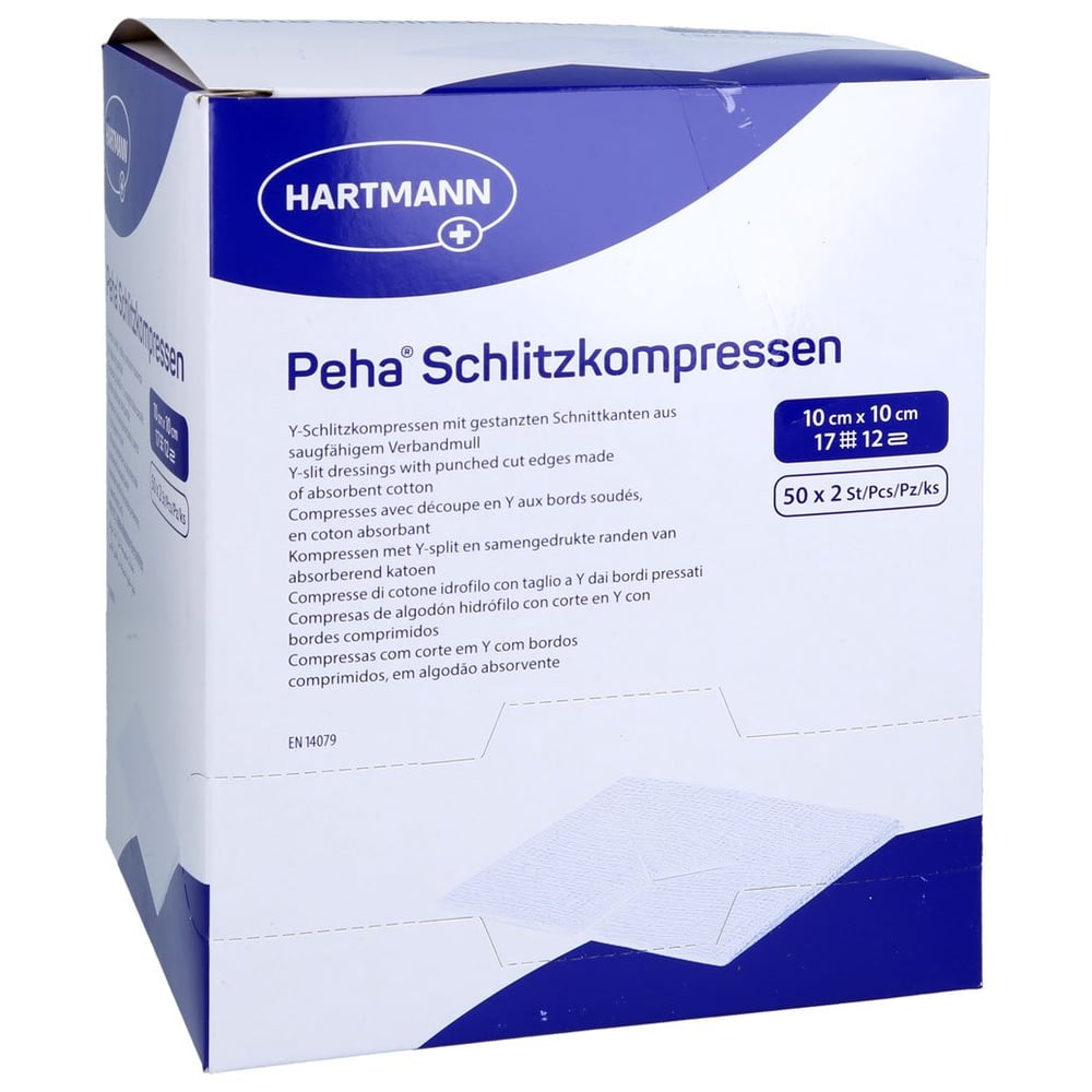 Peha Schlitzkompressen 10x10 cm steril