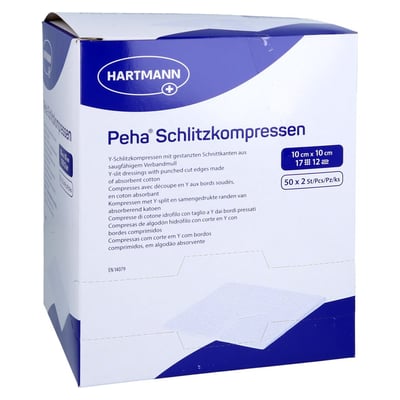Peha Schlitzkompressen 10x10 cm steril