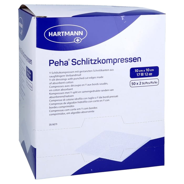 Peha Schlitzkompressen 10x10 cm steril