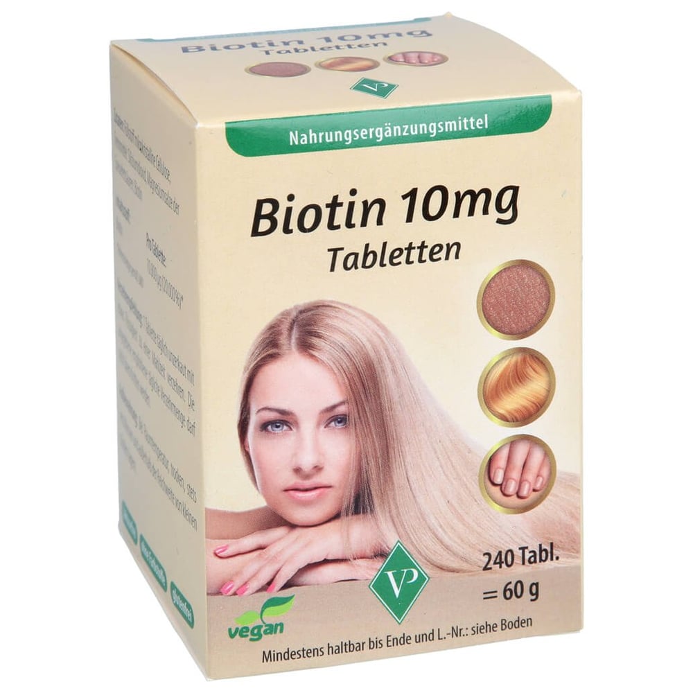 Biotin 10 mg hochdosiert vegan Tabletten