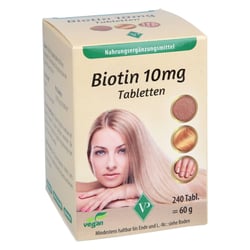 Biotin 10 mg hochdosiert vegan Tabletten