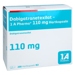 Dabigatranetexilat - 1 A Pharma 110 mg Hartkapseln