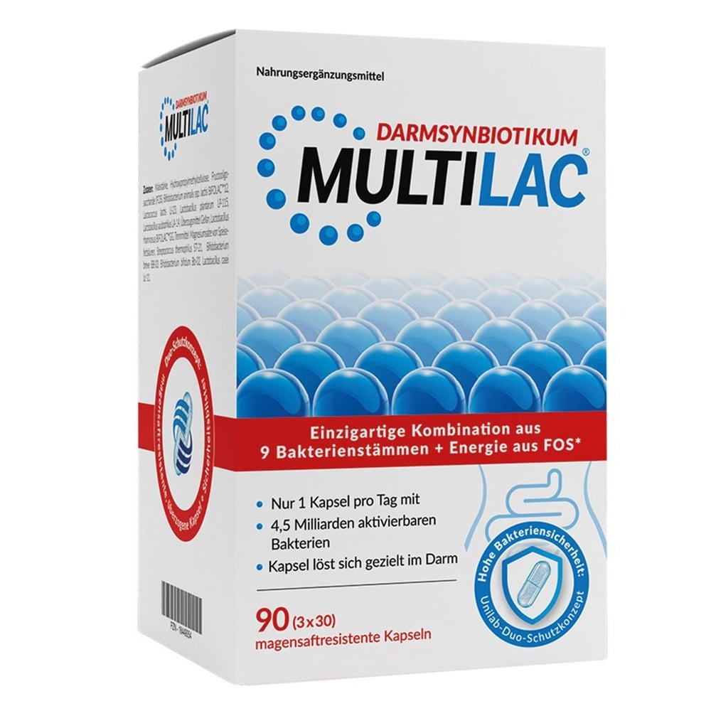 Multilac Darmsynbiotikum magensaftres.Kapseln
