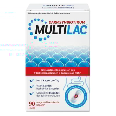 Multilac Darmsynbiotikum magensaftres.Kapseln