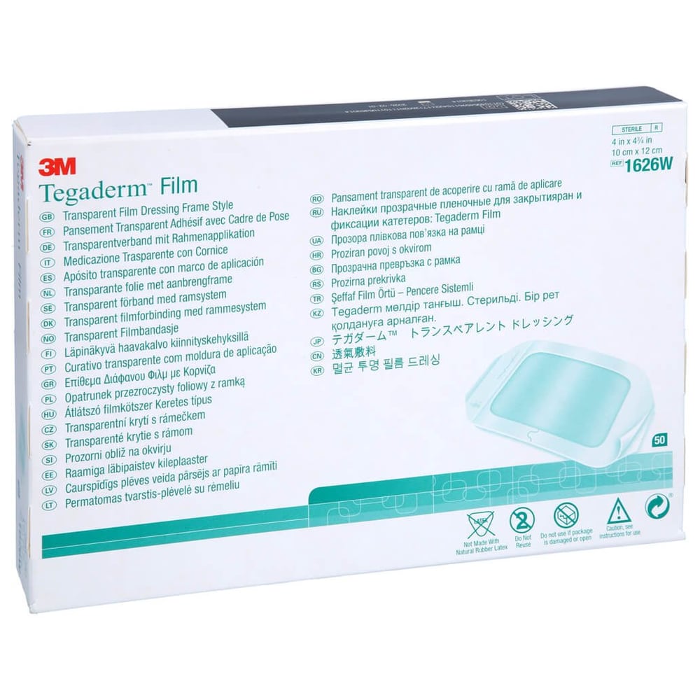 Tegaderm 3m Fi 10x12 1626w