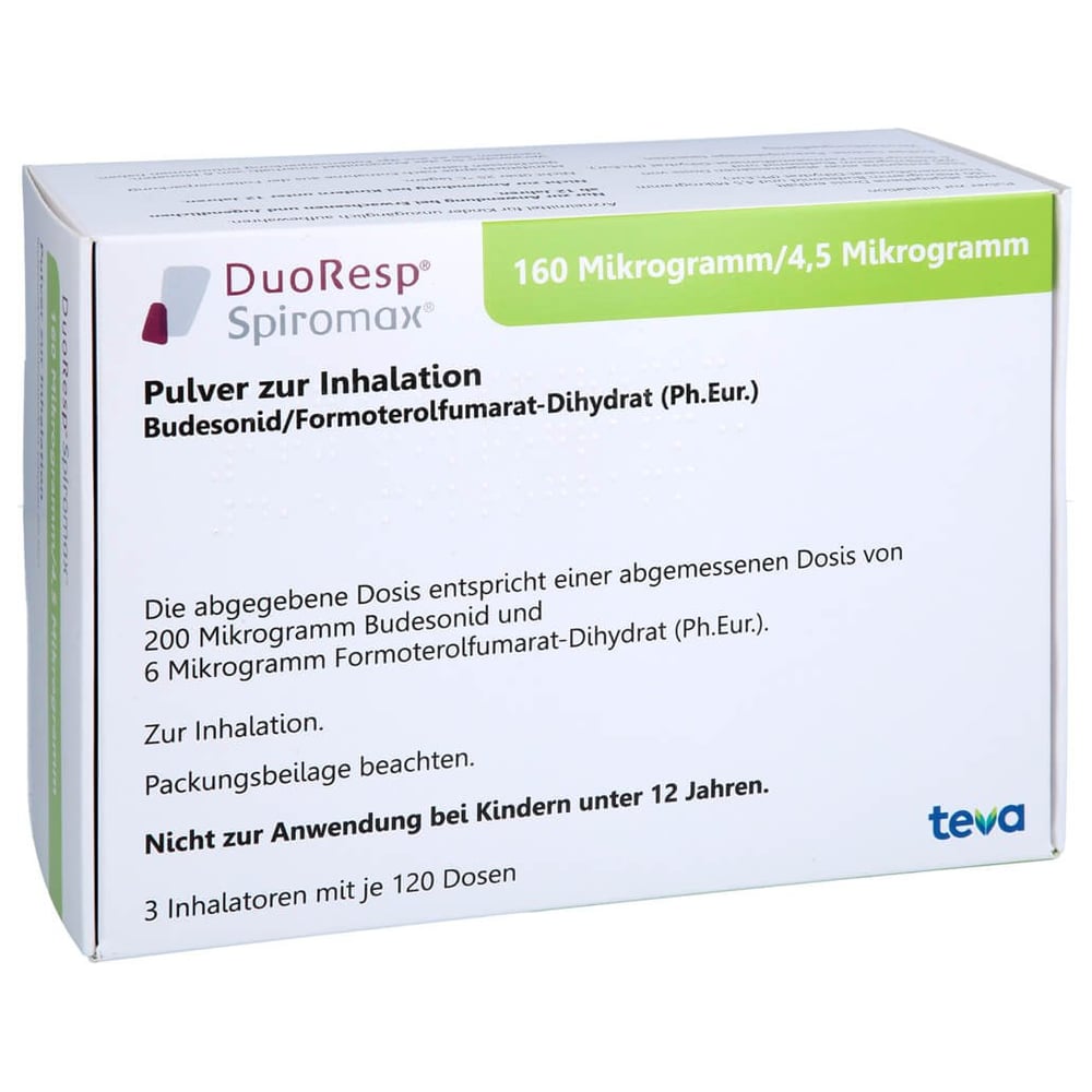 DuoResp Spiromax 160 Mikrogramm/4,5 Mikrogramm/Dosis