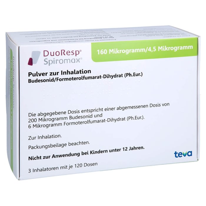 DuoResp Spiromax 160 Mikrogramm/4,5 Mikrogramm/Dosis