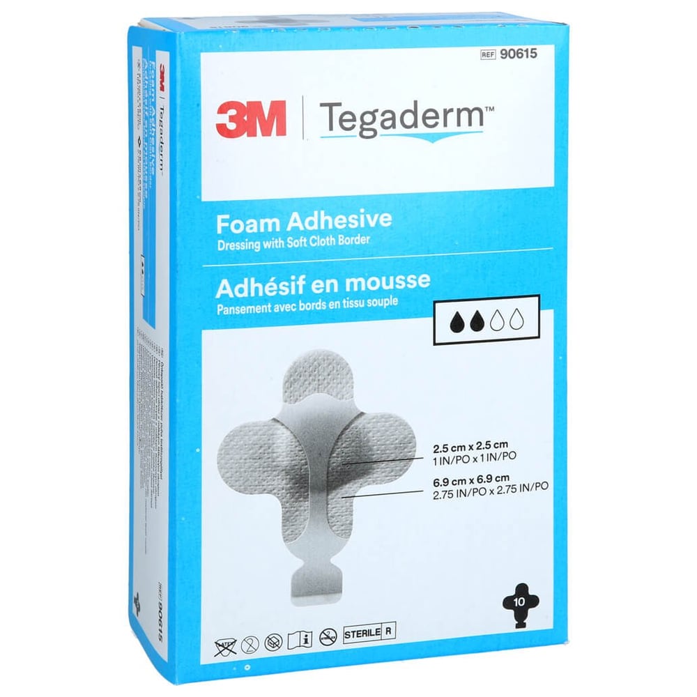 Tegaderm Foam Adhesive 6,9x6,9 cm kreuzf.90615