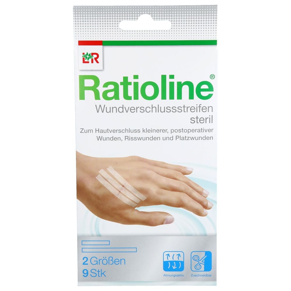 RATIOLINE Wundverschlussstreifen steril 2 Größen