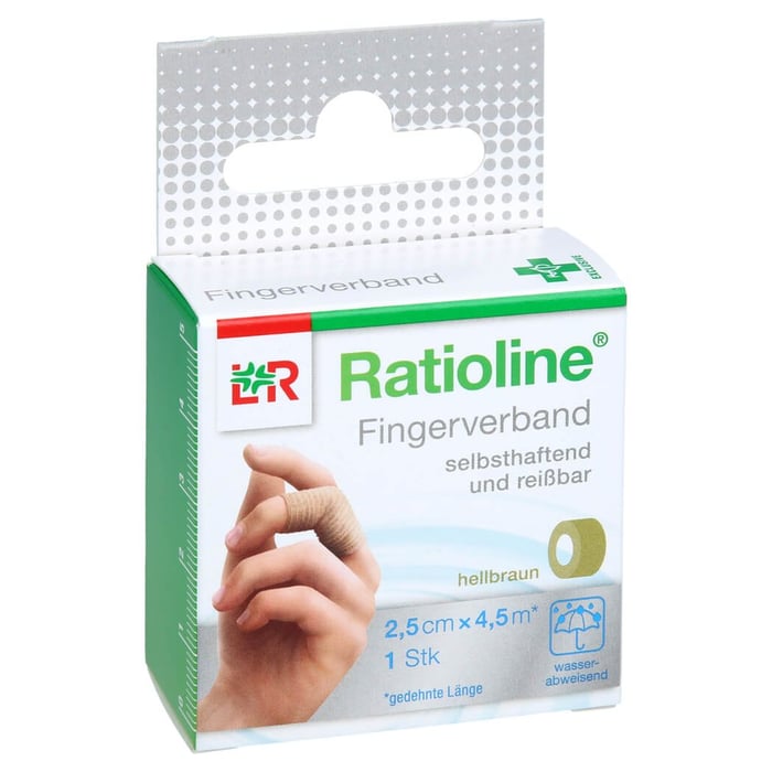 Ratioline selbsthaft.Fingerver.hellbraun2.5cmx4.5m