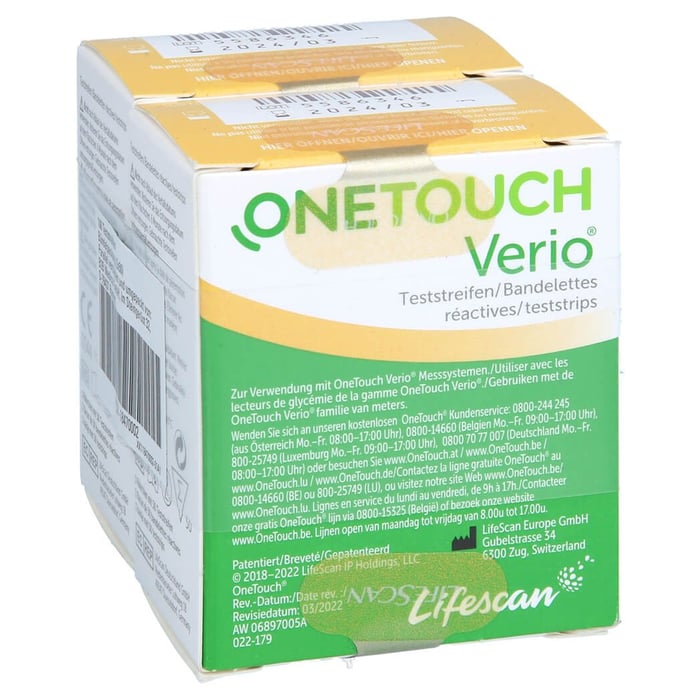 One Touch Verio Teststreifen