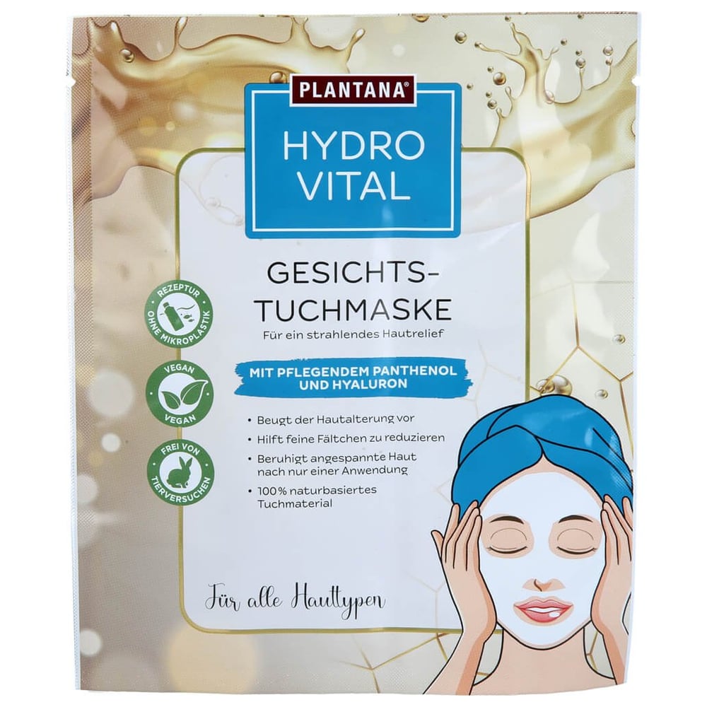 Plantana Hydrovital Ges. Tuchmaske Panthenol&Hyal.