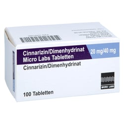 CINNARIZIN/Dimenhydrinat Micro Labs 20/40 mg Tabl.