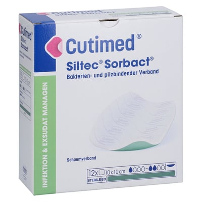 CUTIMED Siltec Sorbact PU-Verb.10x10cm o.Haftrand