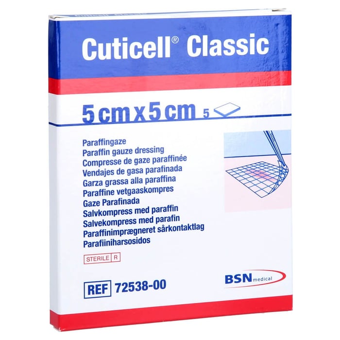Cuticell Classic Wundgaze 5x5 cm