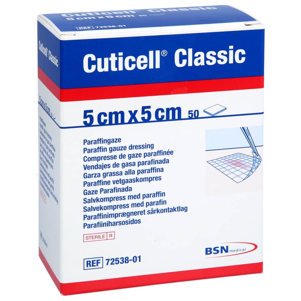 Cuticell Classic Wundgaze 5x5 cm B2B Medical