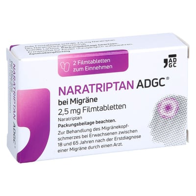 Naratriptan Adgc bei Migräne 2,5 mg