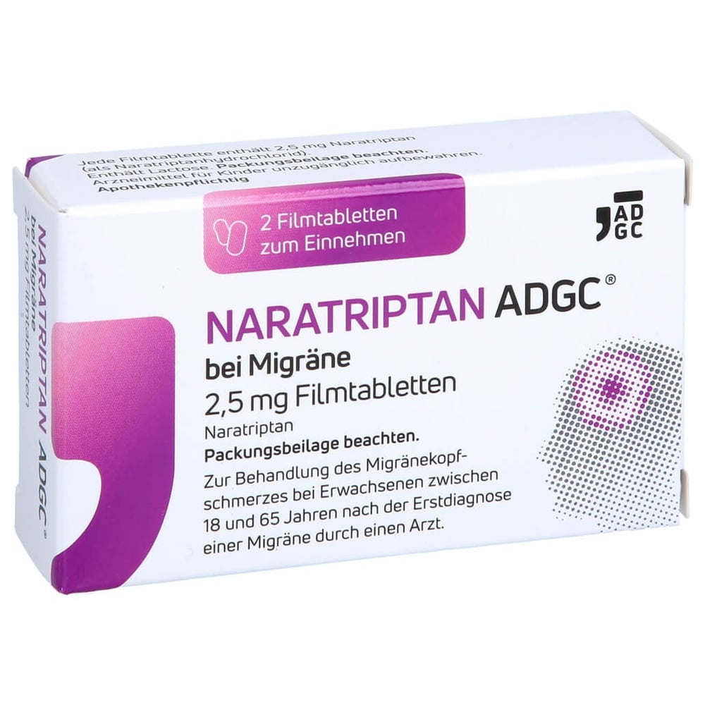 Naratriptan Adgc bei Migräne 2,5mg