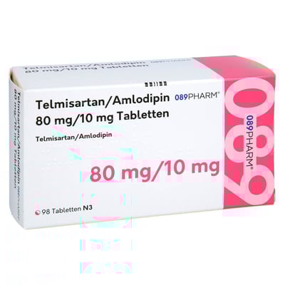 Telmisartan/Amlodipin 089PHARM 80 mg/10 mg