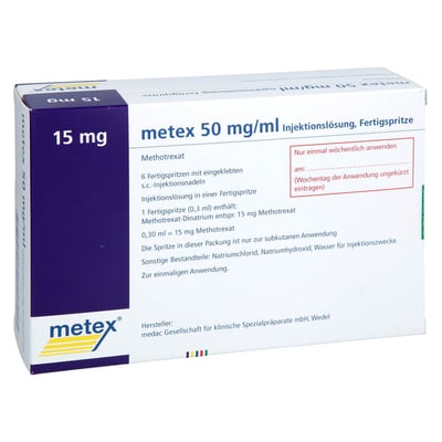 Metex 15 mg (50 mg/ml) Injektionslösung