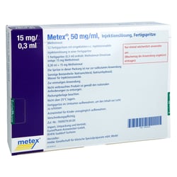 Metex 15 mg (50 mg/ml) Injektionslösung