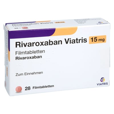 Rivaroxaban Viatris 15 mg Produktbild 1