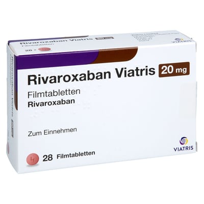 Rivaroxaban Viatris 20 mg Produktbild 1
