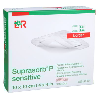 Suprasorb P sensitive PU-Schaumv.border 10x10cm Kohlpharma