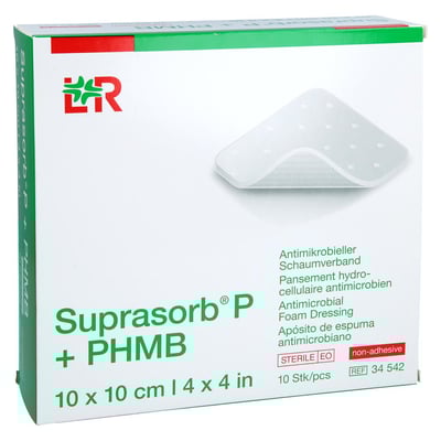 Suprasorb P+PHMB Schaumverband 10x10 cm