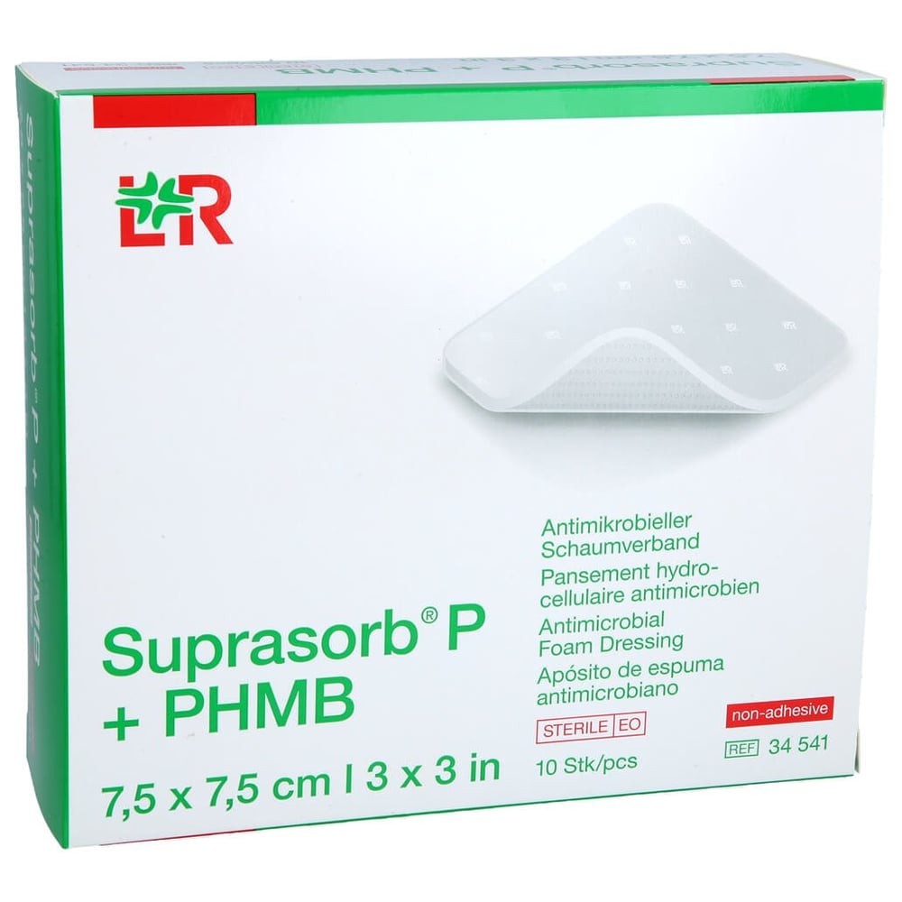 Suprasorb P+PHMB Schaumverband 7.5x7.5 cm