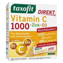 Taxofit Vitamin C 1000+Zink+D3 Direkt Granulat