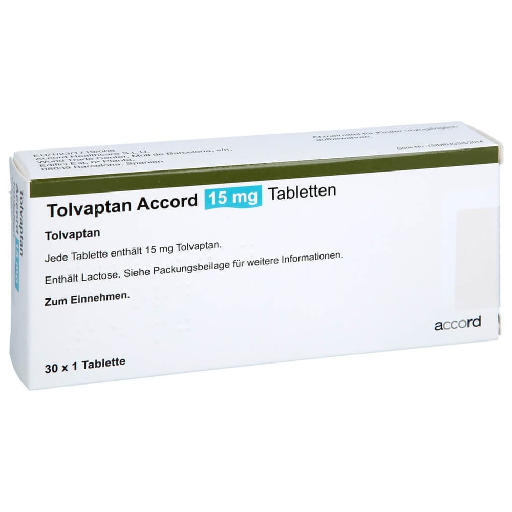 Tolvaptan Accord 15 mg