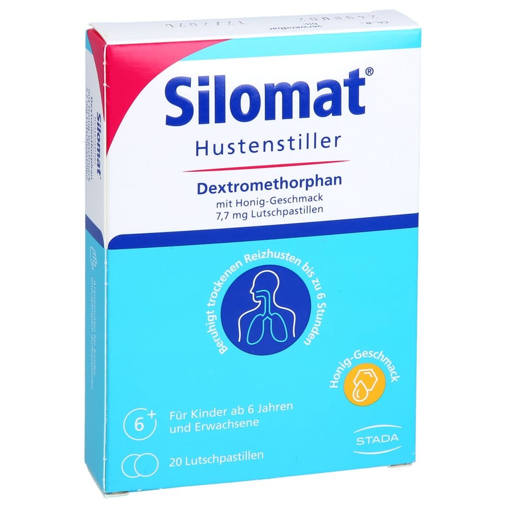 Silomat Hustenstiller Dextromethorphan mit Honig-Geschmack 7,7 mg Lutschpastillen