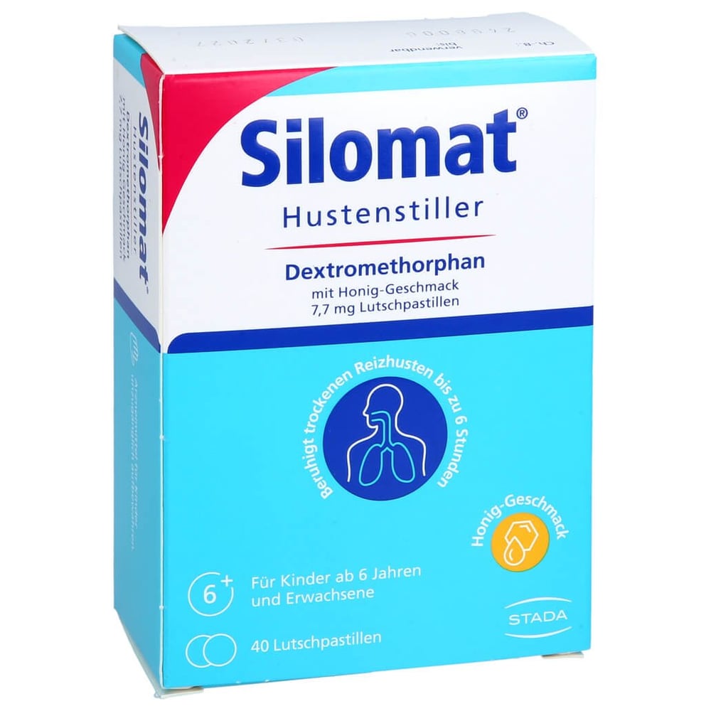Silomat Hustenstiller Dextromethorphan mit Honig-Geschmack 7,7 mg Lutschpastillen