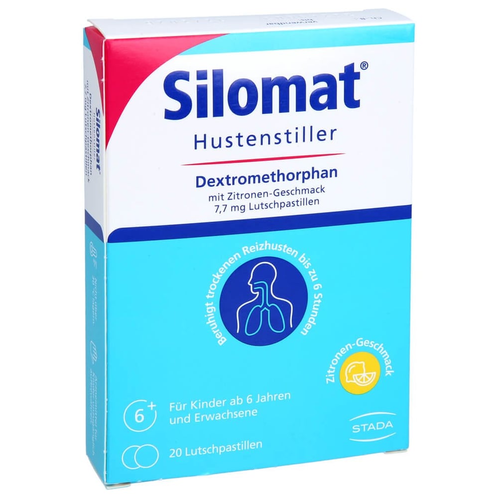 Silomat Hustenstiller Dextromethorphan mit Zitronen-Geschmack 7,7 mg Lutschpastillen
