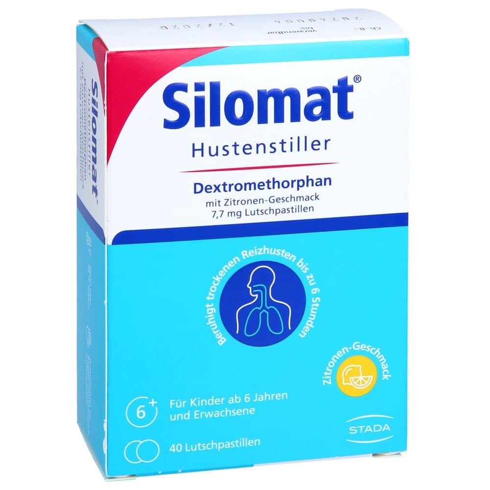 Silomat Hustenstiller Dextromethorphan mit Zitronen-Geschmack 7,7 mg Lutschpastillen