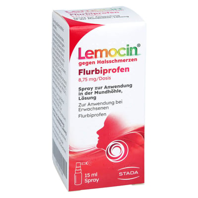 Lemocin gegen Halsschmerzen Flurbiprofen 8,75 mg/Dosis Spray zur Anwendung in der Mundhöhle Produktbild 1