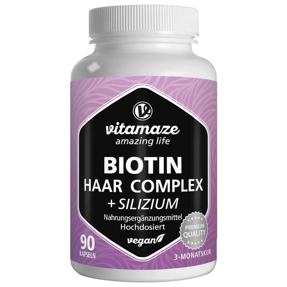 Biotin Haar Vitamine Komplex hochdosiert +Silizium
